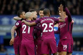 City bring on the legendary striker as aguero comes on, replacing mahrez. Everton 1 3 Manchester City Leroy Sane Gabriel Jesus And Raheem Sterling Net As City Run Riot Again 5 Talking Points Mirror Online