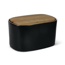 Pagnotta Brottopf Keramik Mit Holzdeckel Gross Schwarz Brottopf Keramik Brottopf Keramik