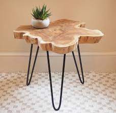 Oak wood slab for epoxy resin projects. Wood Table Tree Wood Slice Coffee Table Za Za Homes