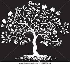Black And White Tree Pictures Black And White Tree Of Life Clipart Black And White Tree White Tree Tree Of Life Painting