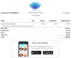 Image Result For Sample Hair Salon Receipt Footer Hair Salon Face Massage Salons