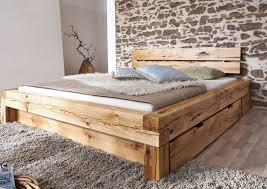 Massivholzbett Mit Bettkasten Versandfrei Kaufen Massivmoebel24 Bett Selber Bauen Bett Holz Holzbalken Bett