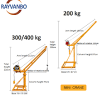 Hot Selling Factory Price Mini Crane Portable Lifting Equipment with  Electric Winch 200kg 300kg 500kg 800kg 1000kg