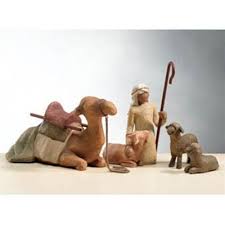 Animal figurines are a type of collectable found throughout the world of horizon zero dawn: Willow Tree Sheperd With Stable Animals Nativity Figurines K Kannon Company Willow Tree Figures Willow Tree Nativity Willow Tree Figurines