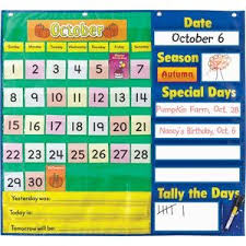 Todays Calendar Pocket Chart Calendar Walls Classroom