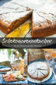rezept franzosisches picknick schokomaronenkuchen gernekochen de rezept rezepte schokoladenkuchen maronen