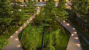 The american society of landscape architects has announced its top new landscape architecture projects in the us, including a remote art centre in montana, the bustling chicago riverwalk, and an. Symantec Chengdu A Modern Oasis Landscape In Dense Urban Location Urban Landscape Design Contemporary Landscape Design Oasis Landscape