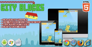 Download Free City Blocks Html5 Game Arcade Game Block Build Classic Game Gravity City Block City Classic Games