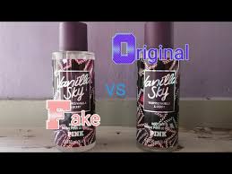 But it smells just right ! Victoria S Secret Pink Body Mist Original Vs Fake Leelee Vee Youtube