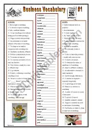A new puzzle is published every day. Business Vocabulary Crossword Puzzle 1 With Key Esl Worksheet By Douglas