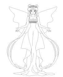 Neo Queen Serenity Lineart By Nads6969 On Deviantart Sailor Moon Coloring Pages Sailor Moon Sailor Moon Stars