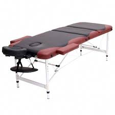 Aluminium 3 Section Massage Bed Portable Salon Furniture Wooden Bed Foldable Beauty Body Facial Spa Tattoo Thai Massage B Massage Bed Furniture Salon Furniture