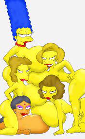 Rule34 - If it exists, there is porn of it  maxtlat, edna krabappel, helen  lovejoy, manjula nahasapeemapetilon, marge simpson, maude flanders  1195114