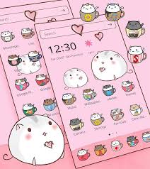 They use a nice color palette including a combination of turquoise, pink, purple and other shades. Cute Cup Cat Theme Kitty Wallpaper Icon Pack For Android Apk Download