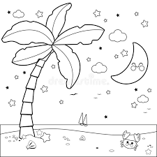 This little princess is having a sleepless night because of a tiny pea. Sun Moon And Stars Coloring Page Stock Vector Illustration Of Book Outline 93316345