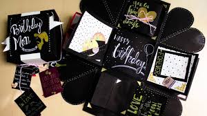 Amazing Birthday Exploding Box Idea For Boyfriend Easy Birthday Explod Exploding Box For Boyfriend Simple Cards Handmade Diy Exploding Box