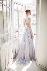 7 Non White Wedding Dresses You Will Love To Rock Down The Aisle Grey Wedding Dress Blue Wedding Dresses Non White Wedding Dresses