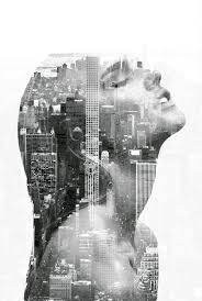 Game between urban and rural surroundings. Graphic Design Patrycja Sudzinska