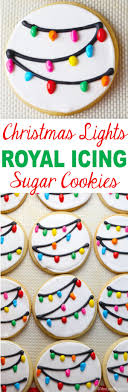 Check out my holiday book for everything you need to plan out your holiday baking! Christmas Lights Royal Icing Sugar Cookies Mom Loves Baking