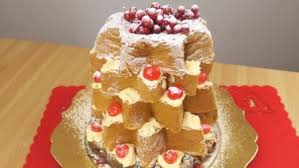 Pandoro Christmas Tree Cake With Mascarpone Cream