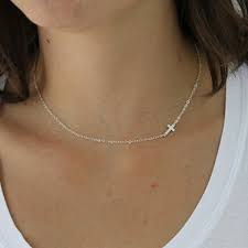 To wear a catholic cross or crucifix necklace is an outward sign of faith and symbolizes our gratitude for the sacrifice jesus made on the cross. Sideways Cross Necklace Cross Necklace Sideways Necklace Dainty Cross Necklace Cross Necklace Women Wish
