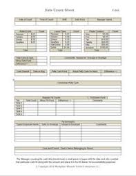 How to make a cashier count chart in excel. Safe Count Sheet Workplace Wizards Restaurant Consulting Templates Printable Free Counting Sheet