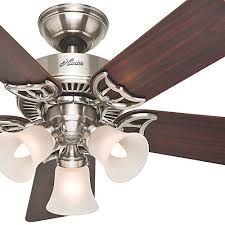 The clean line details throughout the fan body and blade irons work together to create a coherent design that will fit any small room with a low ceiling. Hunter Fan 42 Inch Ceiling Fan With Light In Brushed Nickel 5 Blades Renewed Buy Online In Bahamas At Bahamas Desertcart Com Productid 55650940