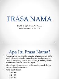 Nadiem memastikan frasa agama akan dimuat secara eksplisit dalam visi pendidikan indonesia dalam draf revisi. Bm Sintaksis P1 Frasa Nama
