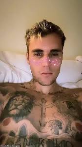 Maybe you would like to learn more about one of these? Justin Bieber Goes Shirtless As He And Wife Hailey Watch Dark Knight While Enjoying Social Isolation Daily Mail Online