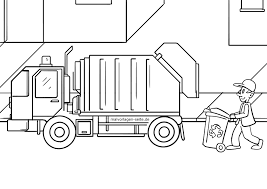 Malvorlage Mullwagen Fahrzeuge Kostenlose Ausmalbilder