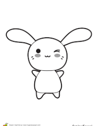Coloriage trop kawaii neu coloriage kawaii facile a faire. Coloriage Lapins Style Kawai Sur Hugolescargot Com