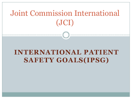 Policies identify which screening and diagnostic tests are standard Pdf International Patient Safety Goals Ipsg Joint Commission International Jci Alex Dicu Academia Edu