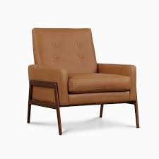 Check out our cognac leather chair selection for the very best in unique or custom, handmade pieces from our chairs & ottomans shops. Henley Leather Chair