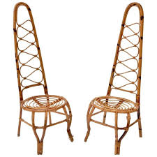 Set Of Two Rattan And Bamboo Chairs On The French Riviera 1960s Bamboo Chair Rattan Furniture