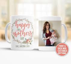 Find the perfect mother's day mugs at gifts.com. First Mother S Day Vine Wreath Optional Photo Coffee Mug Mother S Day Mugs First Mothers Day First Mothers Day Gifts