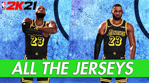 Nba 2k21 All Team Jerseys Uniforms In The Game Youtube