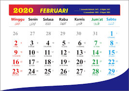 Libur tahun baru sampai tanggal berapa? Kalender 2020 Februari Full Hd