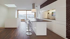 Auch in diese küchen lassen sich auf engsten raum schon esstischvarianten mit abgeschrägten kanten integrieren. Technikaffine Luxuskuche Diemeistertischler