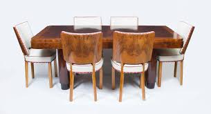 A dining room with an art deco feel is just as appealing as our artistic and glamorous living rooms above. Antique Art Deco Dining Table Chairs Regent Antiques