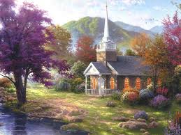 Thomas kincade cross stitch patterns. Ebluejay Thomas Kinkade Country Church Cross Stitch Pattern L K