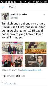 Ninja collection episode 1 english subbed. Drama Biniku Ninja Lakonan Jihan Dan Suami Adalah Kisah Benar Ceritera Si Gadis Biru