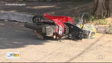 Mulher morre em acidente de tr&acirc;nsito no setor Capuava, em Goi&acirc;nia