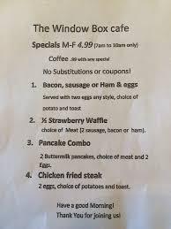 Both my companion and i took home about half our meal to enjoy later. Window Box Cafe 278 Photos 339 Reviews American Traditional 6835 Five Star Blvd Rocklin Ca Restaurant Reviews Phone Number