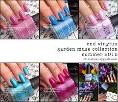 Cnd Vinylux Garden Muse Collection 2015 Swatches Review