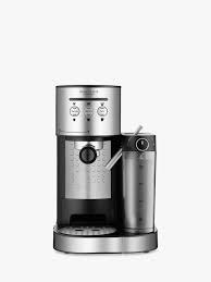 John Lewis Partners Pump Espresso Coffee Machine With Milk Frother Stainless Steel Espresso Coffee Machine Coffee Machine Milk Frother