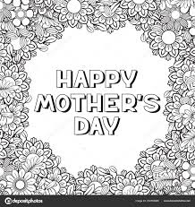 Mother hen coloring page with chicken. Vektorgrafiken Mothers Day Coloring Page Vektorbilder Mothers Day Coloring Page Depositphotos
