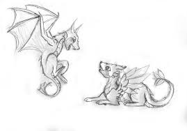 Cute Dragon Sketch By Pinrescent On Deviantart Dieren Tekenen Draken Tekeningen Schets Ideeen