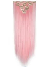 Heavenly Pink Clip In Extensions Pink Hair Extensions Braid In Hair Extensions Crochet Hair Extensions