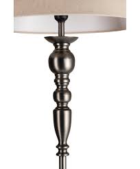 How to repaint a lamp. Craven Tall Floor Lamp Pewter Painted Finish Beige Linen Shade