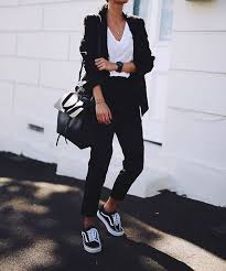 Black And White Vans Shoes For Girls Winter Outfits In Black And White Just Trendy Girls Fashion Clothes Casual Outfits